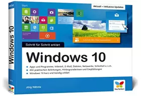 Couverture du produit · Windows 10 - Schritt für Schritt erklärt: Aktuell inklusive aller Updates. Alles auf einen Blick im praktischen Querformat. Kom