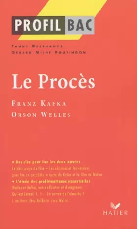 Couverture du produit · Le Procès : Franz Kafka (1925), Orson Welles (1963)
