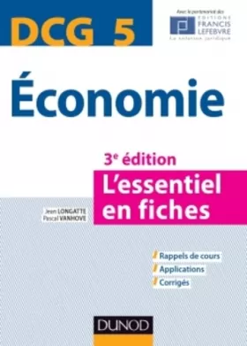 Couverture du produit · DCG 5 Economie - 3e éd. - L'essentiel en fiches