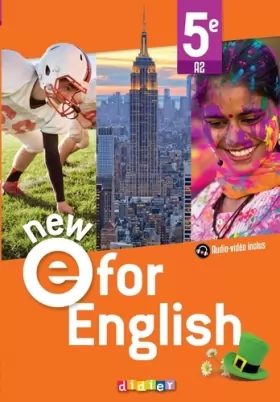 Couverture du produit · NEW E For English - Anglais 5e Ed. 2022 - Livre élève