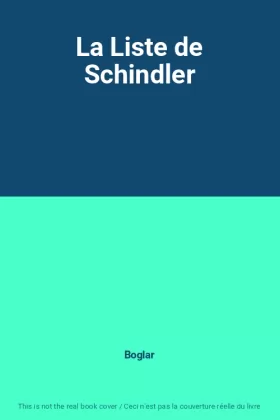 Couverture du produit · La Liste de Schindler
