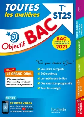 Couverture du produit · Objectif Bac 2021 Toutes les matières Term ST2S