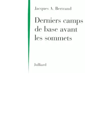 Couverture du produit · Derniers camps de base avant les sommets
