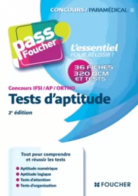 Couverture du produit · Pass'Foucher - Concours IFSI - AP - Ortho Tests d'aptitude 2e édition
