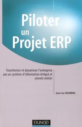 Couverture du produit · Piloter un projet ERP