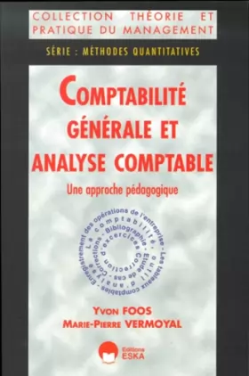 Couverture du produit · Comptabilité générale et analyse comptable : une approche pédagogique, série "méthodes quantitatives"