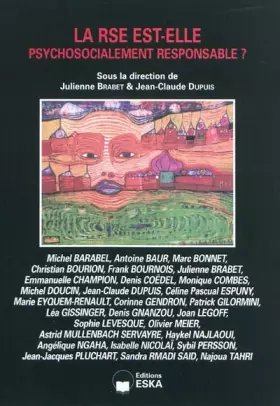 Couverture du produit · LA RSE EST ELLE PSYCHOSOCIALEMENT RESPONSABLE ?