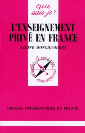 Couverture du produit · L'enseignement privé en France