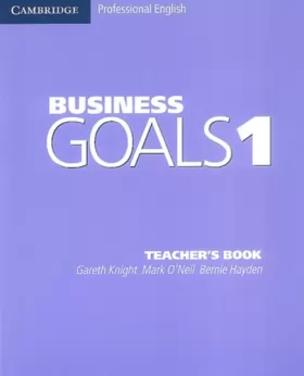 Couverture du produit · Business Goals 1 Teacher's Book