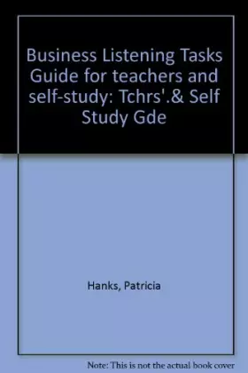 Couverture du produit · Business Listening Tasks Guide for teachers and self-study