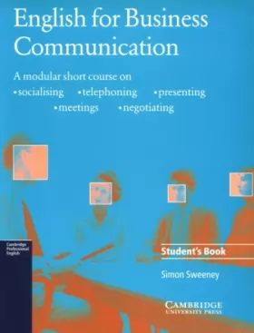 Couverture du produit · English for Business Communication Student's book