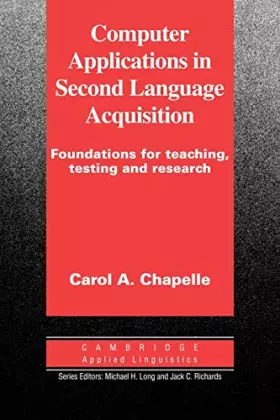 Couverture du produit · Computer Applications in Second Language Acquisition
