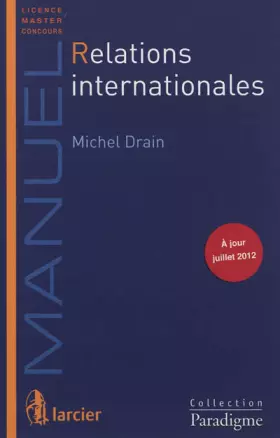Couverture du produit · Relations Internationales
