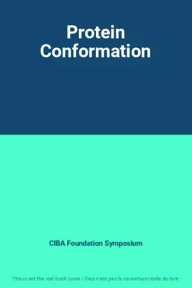Couverture du produit · Protein Conformation
