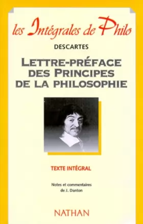 Couverture du produit · Lettre-préface des "Principes de la philosophie"
