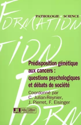 Couverture du produit · Predisposition Genetique Aux Cancers