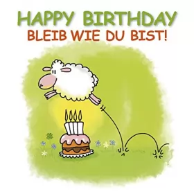 Couverture du produit · Happy Birthday - Bleib wie du bist: Cartoon-Geschenkbuch