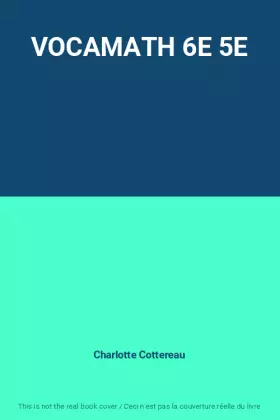 Couverture du produit · VOCAMATH 6E 5E