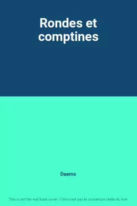 Couverture du produit · Rondes et comptines