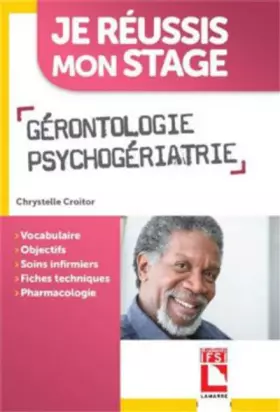 Couverture du produit · Gérontologie, psychogériatrie