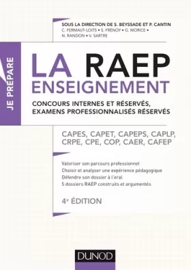 Couverture du produit · La Raep enseignement - Concours internes et réservés, examens professionnalisés réservés: CAPES, CAPET, CAPEPS, CAPLP, CRPE, CP