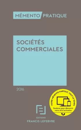 Couverture du produit · Mémento Sociétés commerciales 2016