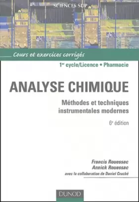 Couverture du produit · Analyse chimique : Méthodes et techniques instrumentales modernes