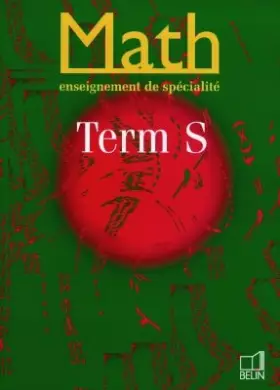 Couverture du produit · Math, terminale S (enseignement de spécialité). Livre de l'élève