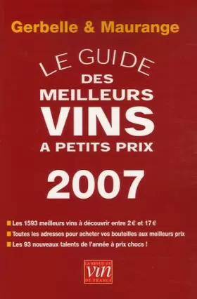 Couverture du produit · Le Guide des meilleurs vins à petits prix