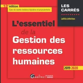 Couverture du produit · L'essentiel de la Gestion des ressources humaines (2019-2020) (13e éd.)