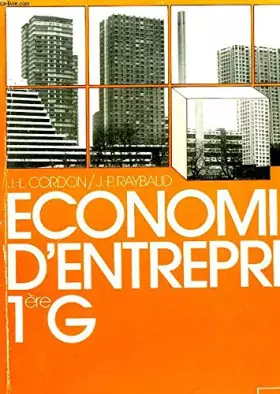Couverture du produit · Économie d'entreprise: 1re G