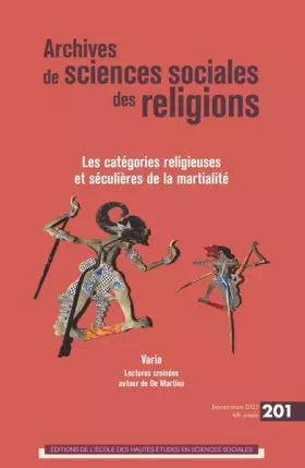 Couverture du produit · Archives des sciences sociales des religions, n° 201