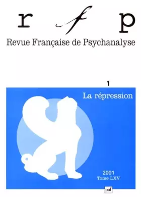 Couverture du produit · RFP 2001, t. 65, n° 1: La répression