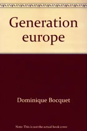 Couverture du produit · GENERATION EUROPE