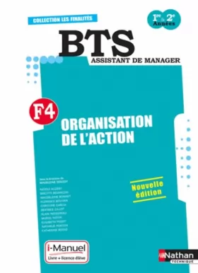 Couverture du produit · Finalité 4 - Organisation de l'action BTS 1re et 2e années