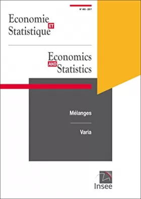 Couverture du produit · Economie et Statistique/ Economics and Statistics n° 493