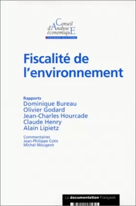 Couverture du produit · Fiscalité de l'environnement (Rapport du CAE n.8)