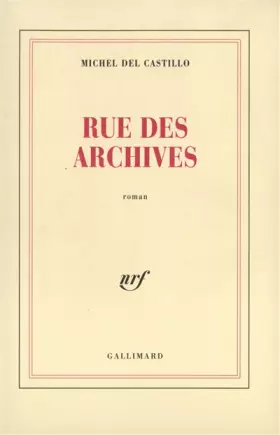 Couverture du produit · Rue des Archives