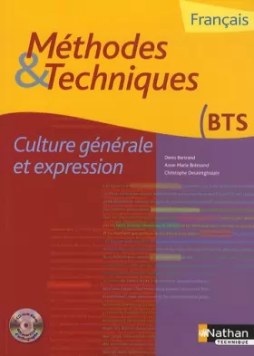Couverture du produit · Franais Culture gnrale et expression BTS : Mthodes & Techniques (1Cdrom)