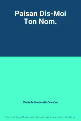 Couverture du produit · Paisan Dis-Moi Ton Nom.