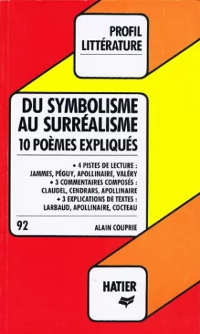 Couverture du produit · Profil Litterature - Du Symbolisme au Surréalisme - 10 poèmes expliqués