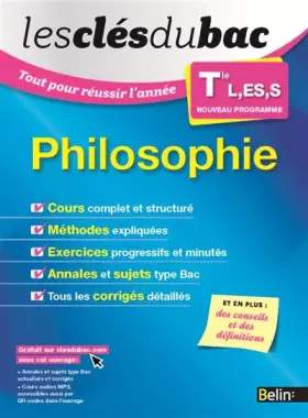 Couverture du produit · Les Clés du Bac - Tout pour réussir l'année - Philosophie Term L, ES, S
