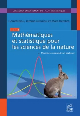 Couverture du produit · Mathématiques et statistique pour les sciences de la nature : Modéliser, comprendre et appliquer