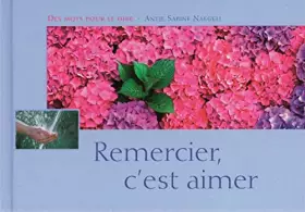 Couverture du produit · REMERCIER, C'EST AIMER