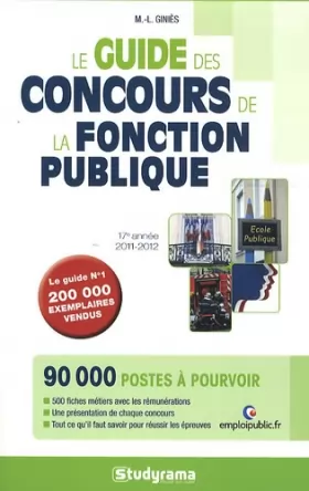 Couverture du produit · Guide des concours de la fonction publique 2011/2012
