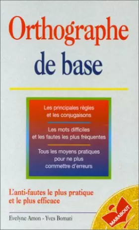 Couverture du produit · ORTHOGRAPHE DE BASE