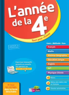Couverture du produit · L'Année de la 4e - Toutes les matières