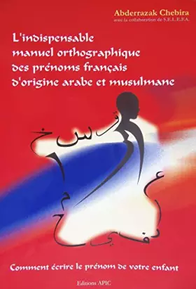 Couverture du produit · L'indispensable manuel orthographique des prénoms français d'origine arabe et musulmane