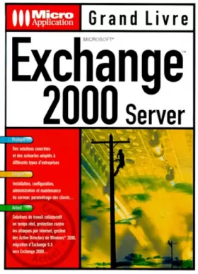 Couverture du produit · Microsoft Exchange 2000 server