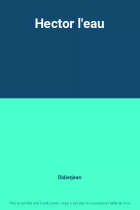 Couverture du produit · Hector l'eau